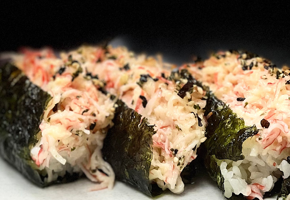 Baked Imitation Crab & Garlic Sushi